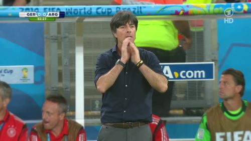 Joachim Löw – Germany v Argentina – 2nd half 2