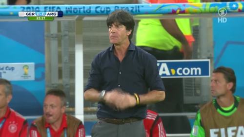 Joachim Löw – Germany v Argentina – 2nd half 3