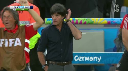 Joachim Löw – Germany v Argentina – extra time 11