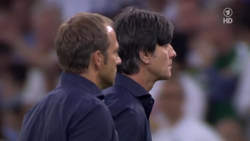 Joachim Löw & Hansi Flick – Germany v Argentina – extra time 12