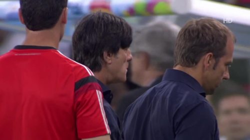 Joachim Löw & Hansi Flick – Germany v Argentina – extra time 13